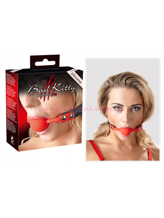Кляп Bad Kitty Silicone Gag Red  