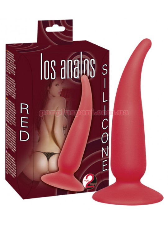 Анальна пробка Los Analos Red, Ø2.7 см, вага 58 г