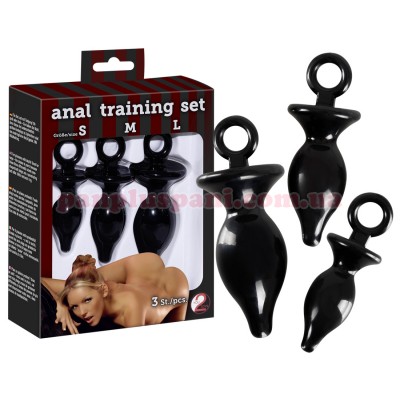 Набір анальних пробок Anal Training (set of 3)
