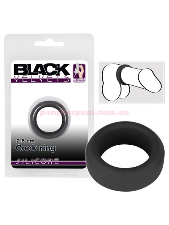 Ерекційне кільце Black Velvets Cock Ring Ø 2.6 см 