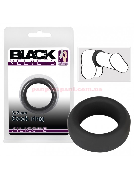 Ерекційне кільце Black Velvets Cock Ring Ø 3.2 см