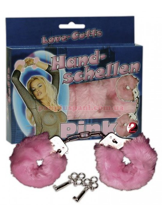 Наручники Handschellen Love Cuffs, рожеві