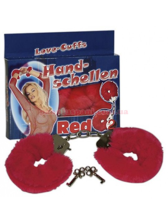 Наручники - Handschellen Love Cuffs, красные