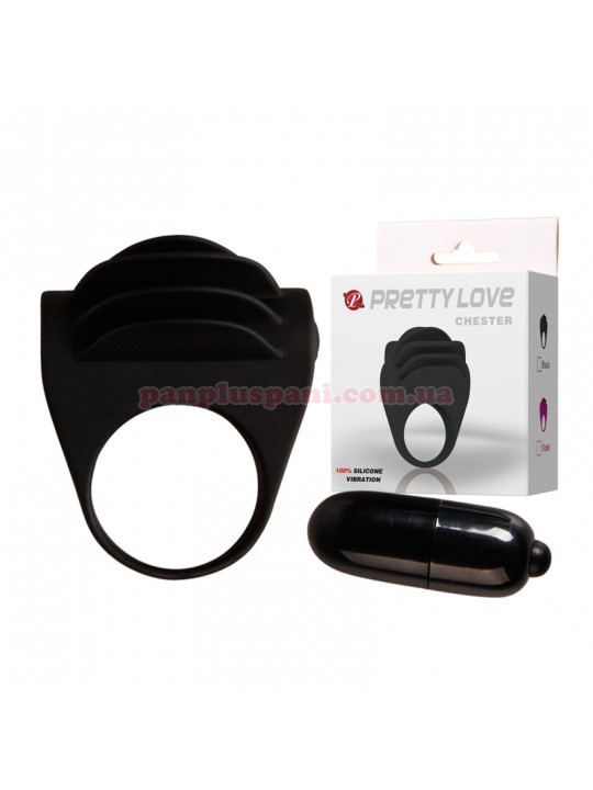Эрекционное кольцо Pretty Love Chester BI-210137 с вибрацией