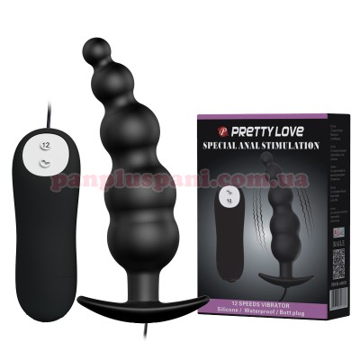 Анальний стимулятор Pretty Love Anal Stimulation BI-040039 з вібрацією і пультом д/к
