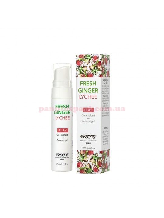 Стимулюючий гель EXSENS Kissable Fresh Ginger Litchi 15 мл