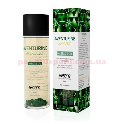 Масажна олія EXSENS Aventurine Avocado з авантюрином 100 мл