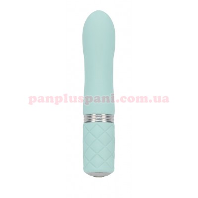 Вібратор PILLOW TALK Flirty Teal з кристалом Swarovski