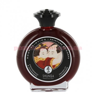 Їстівна фарба для тіла Shunga Body Painting Sparkling Strawberry Wine 100 мл