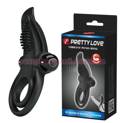 Ерекційне кільце Pretty Love Vibrant Penis Ring BI-210203 з вібрацією