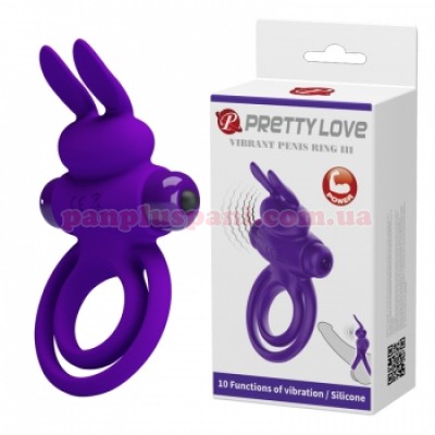 Ерекційне кільце Pretty Love Vibrant Penis Ring III BI-210206-1 з вібрацією