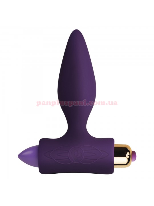 Анальна пробка Rocks-Off Petite Sensations Purple з вібрацією, Ø2.7 см