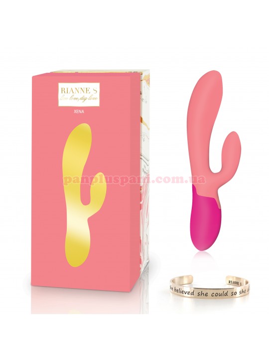 Вібратор Rianne S Xena Coral/French Rose з підігрівом