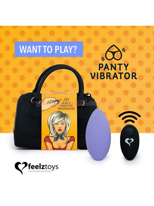 Вібратор в трусики FeelzToys Panty Vibe Remote Controlled Vibrator Purple з пультом д/к