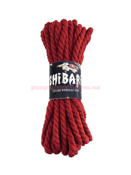 Мотузка бавовняна Feral Feelings Shibari Rope 8 м, червона