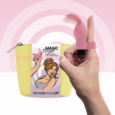 Вібратор FeelzToys Magic Finger Vibrator Pink на палець