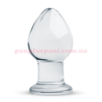 Анальна пробка Gildo Glass Buttplug No. 26 скляна, Ø4.3 см, вага 300 г