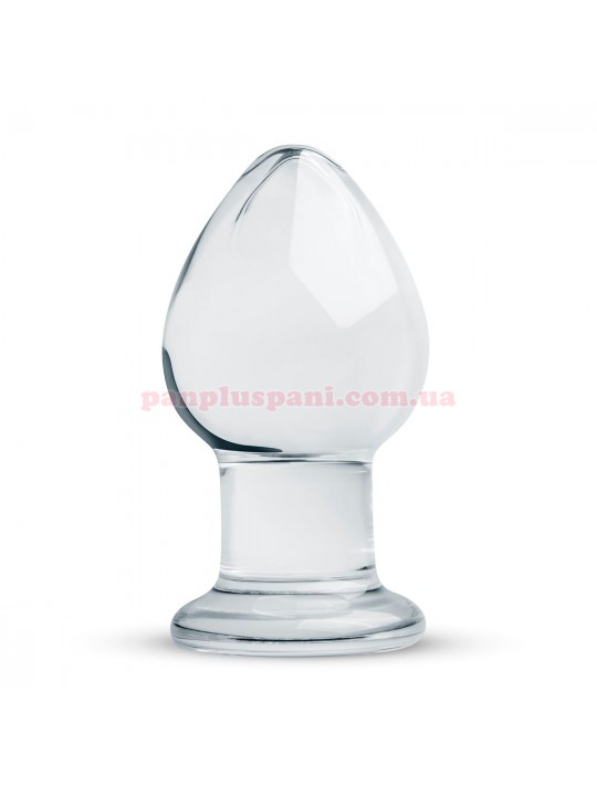 Анальна пробка Gildo Glass Buttplug No. 26 скляна, Ø4.3 см, вага 300 г