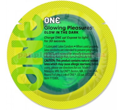Презерватив One Glowing Pleasures