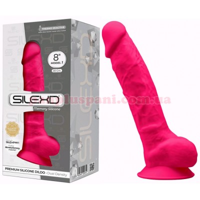 Фалоімітатор Silexd Vetus MODEL 1 Pink з мошонкою