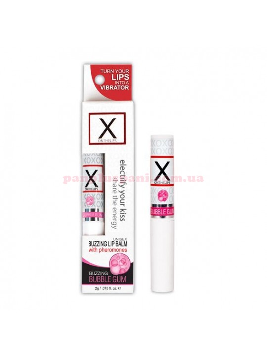 Бальзам для губ Sensuva-X on the Lips Bubble Gum з феромонами стимулюючий 2 г