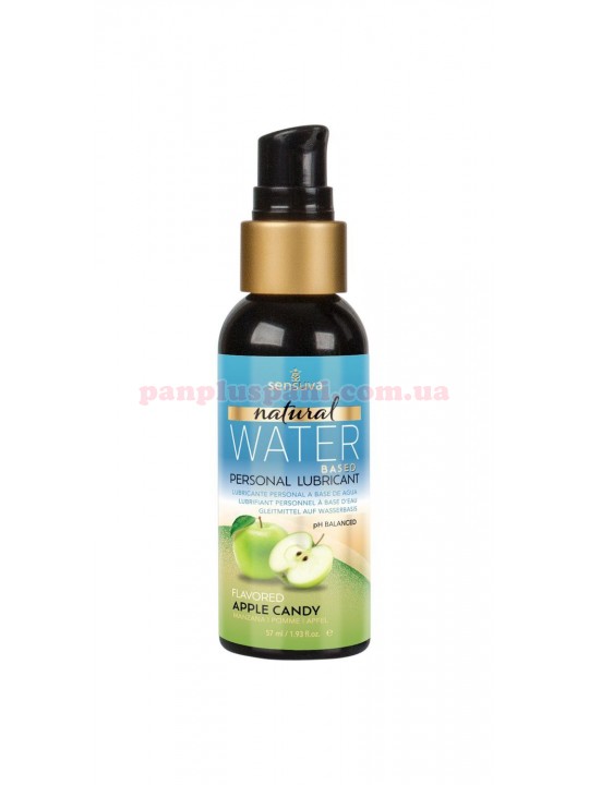 Лубрикант Sensuva Natural Water-Based Apple Candy їстівний на водній основі 57 мл