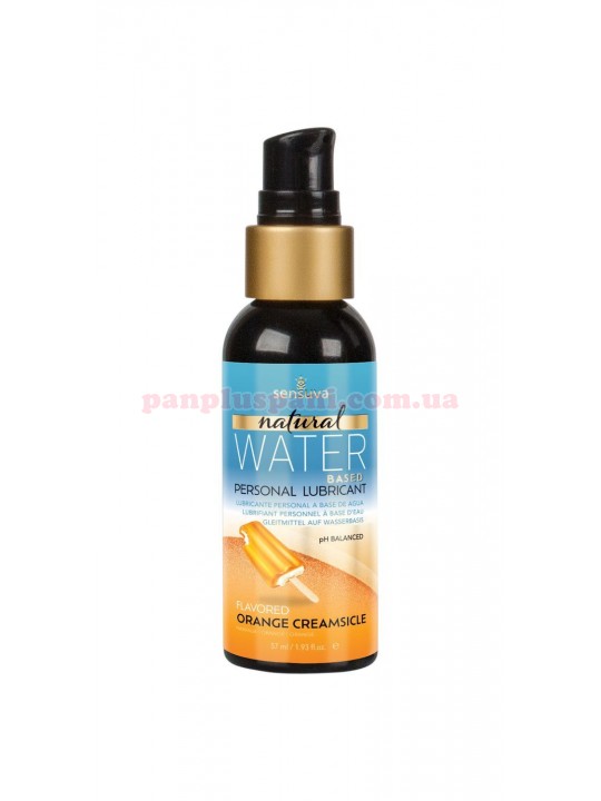 Лубрикант Sensuva Natural Water-Based Orange Creamsicle їстівний на водній основі 57 мл