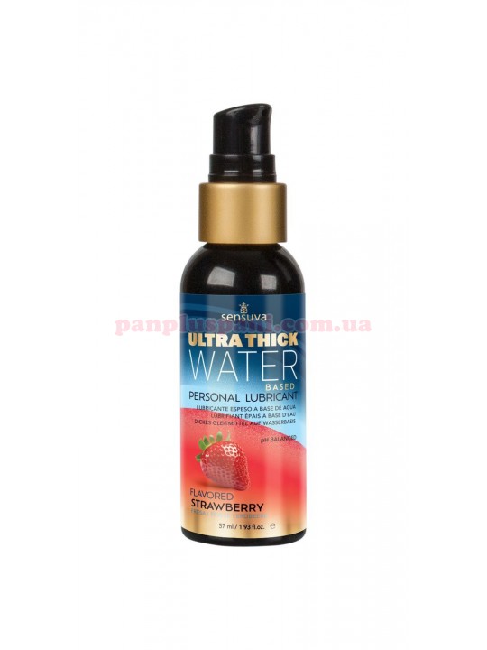 Лубрикант Sensuva Ultra-Thick Water-Based Strawberry їстівний на водній основі 57 мл
