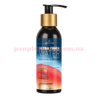 Лубрикант Sensuva Ultra-Thick Water-Based Strawberry їстівний на водній основі 125 мл