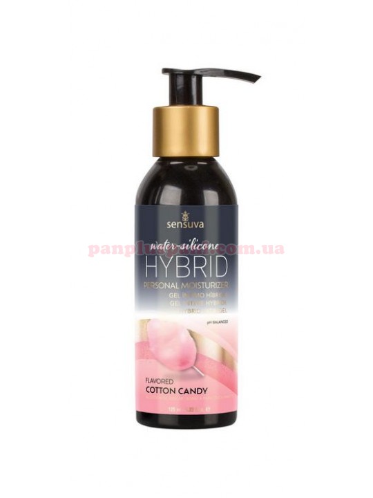Лубрикант Sensuva Hybrid Cotton Candy на водно-силіконовій основі 125 мл