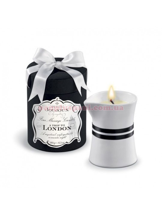 Масажна свічка Petits Joujoux - London - Rhubarb, Cassis and Ambra 180 г