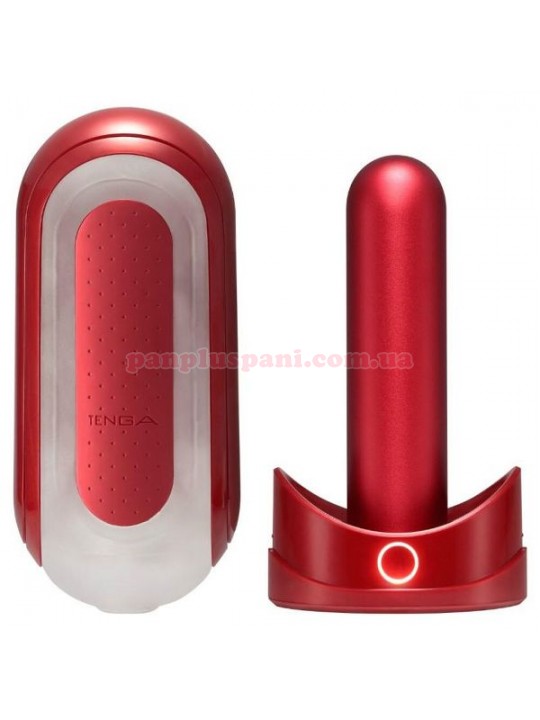 Мастурбатор Tenga Flip Zero Red and Flip Warming Set з нагріваючим елементом