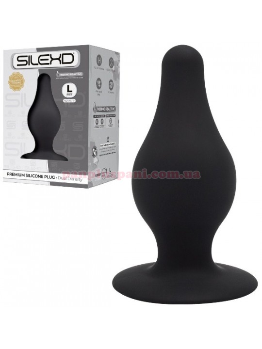 Анальна пробка SilexD Model 2 Black L, Ø4.5 см, вага 180 г 