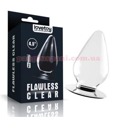 Анальна пробка Flawless Clear Anal Plug LV310017, Ø6 см, вага 152 г