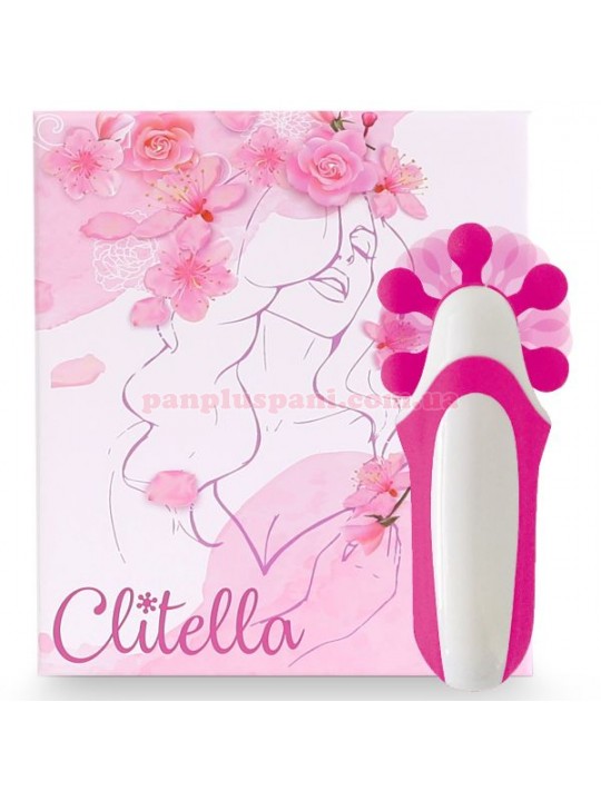 Стимулятор FeelzToys Clitella Oral Clitoral Stimulator Pink з імітацією кунілінгусу