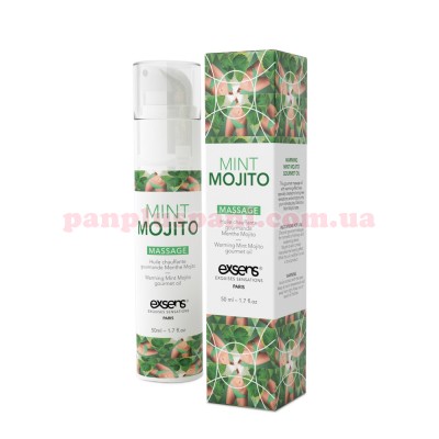 Масажна олія для інтимних зон EXSENS Mojito їстівна зігріваюча 50 мл