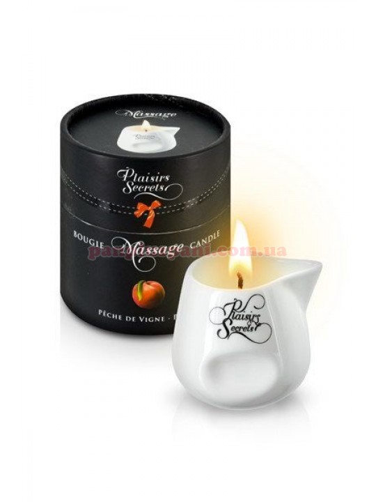 Масажна свічка Plaisir Secret Peach 80 мл