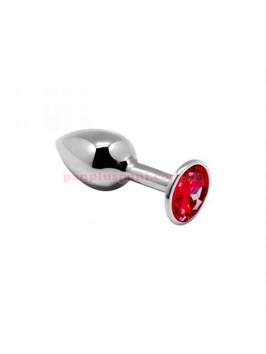 Анальна пробка Alive Mini Metal Butt Plug Red S, Ø2.8 см, вага 47 г  