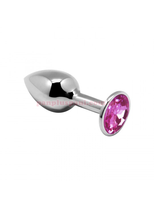 Анальна пробка Alive Mini Metal Butt Plug Pink M, Ø3.4 см, вага 84 г