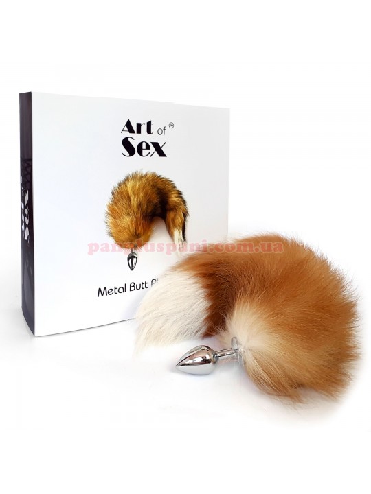 Анальна пробка Art of Sex Fox Metal Anal Plug M, Ø3.4 см