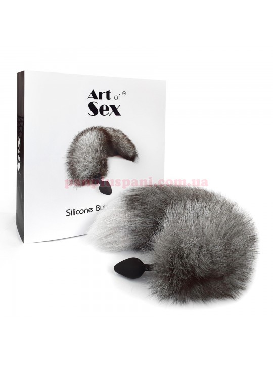 Анальна пробка Art of Sex Artctic fox Silicone Anal Plug M, Ø3.4 см