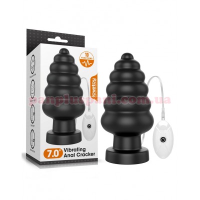 Анальна пробка King Sized Vibrating Anal Cracker з вібрацією, Ø8.3 см, вага 579 г