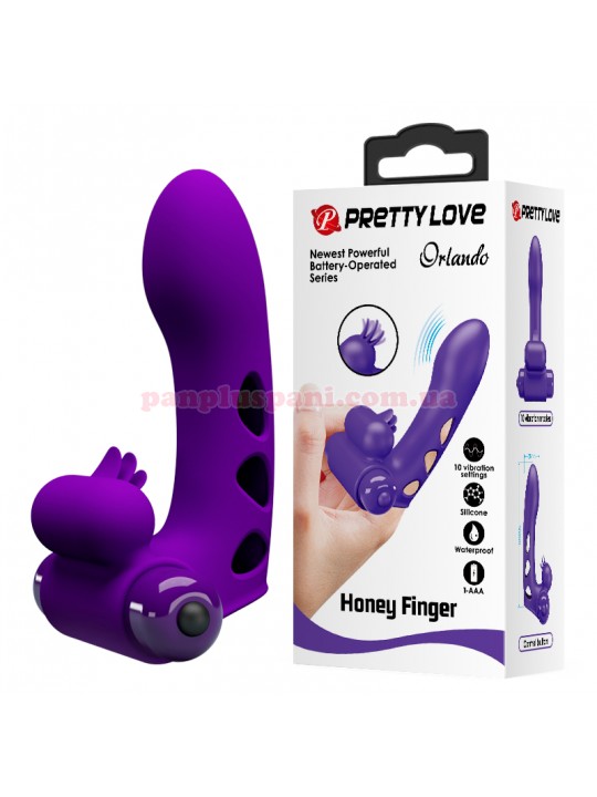 Вібратор Pretty Love Honey Finger Vibrator Orlando Purple BI-014851 на палець