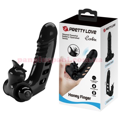 Вібратор Pretty Love Honey Finger Vibrator Corbin Black BI-014859 на палець