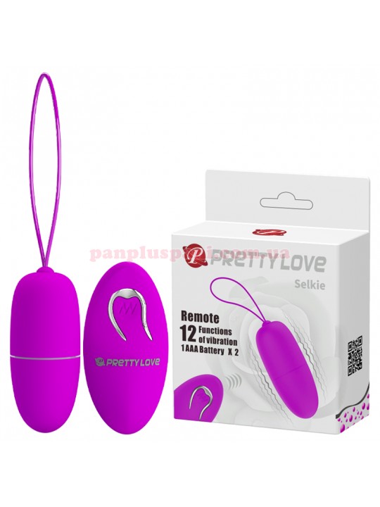 Віброяйце Pretty Love Selkie Purple BI-014865W з пультом д/к