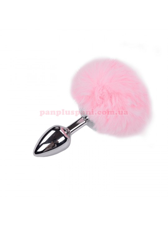 Анальна пробка Alive Fluffy Plug S Pink, Ø2.8 см
