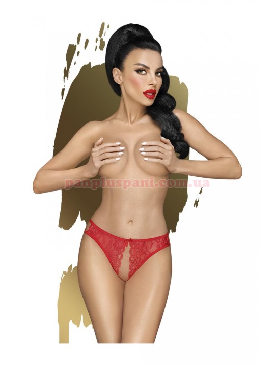 Трусики жіночі Penthouse Naughty Valentine тонг Red M/L