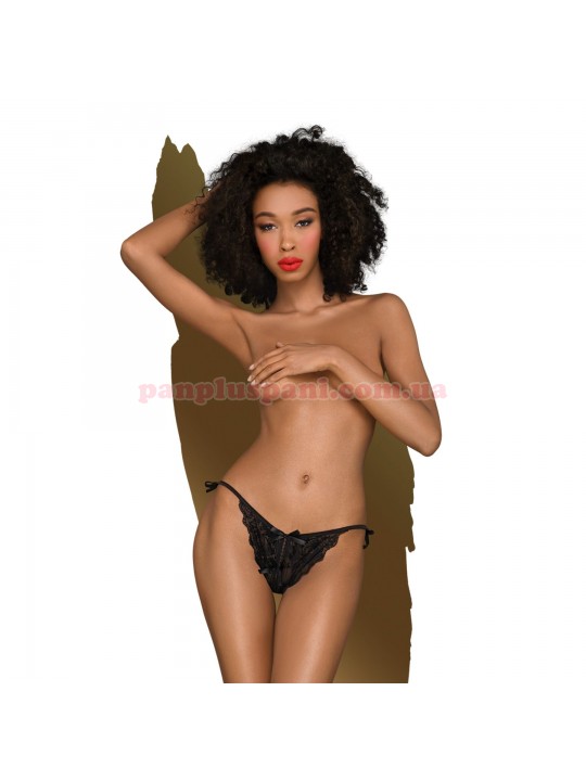 Трусики жіночі Penthouse Too Hot To Be Real сліпи Black S/M