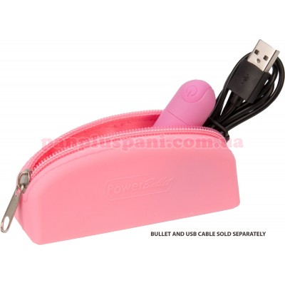 Косметичка для іграшок PowerBullet Silicone Storage Zippered Bag Pink