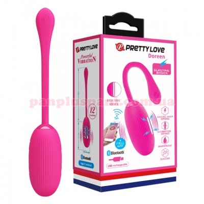 Віброяйце Pretty Love Doreen BI-014609HP Pink з електростимуляцією, смарт